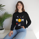 Space Mom Crewneck Sweatshirt - Cosmic Design for Moms