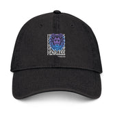 Fearless Lion Embroidered Denim Hat - Unisex Adjustable Cap