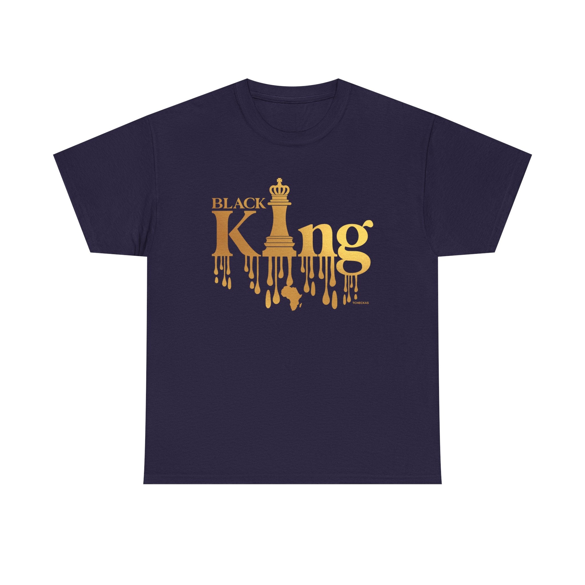 Black King Unisex Heavy Cotton Tee - Empowerment & Pride Shirt