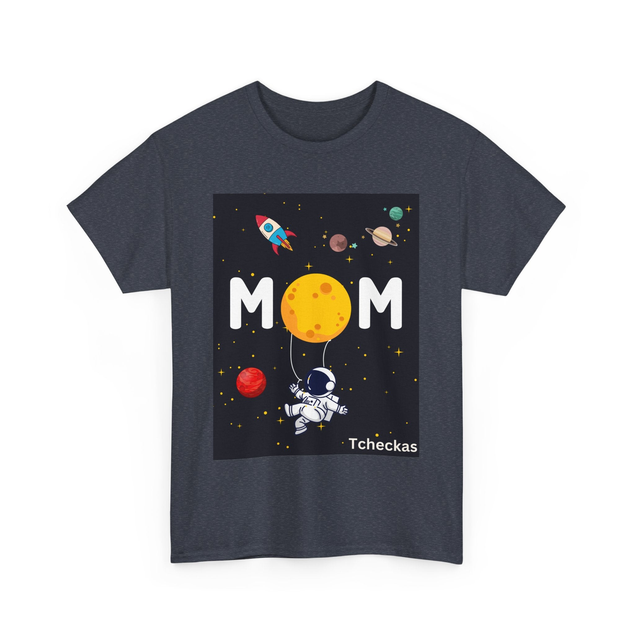 Astronaut Adventure Unisex Heavy Cotton Tee - Cosmic Space Design