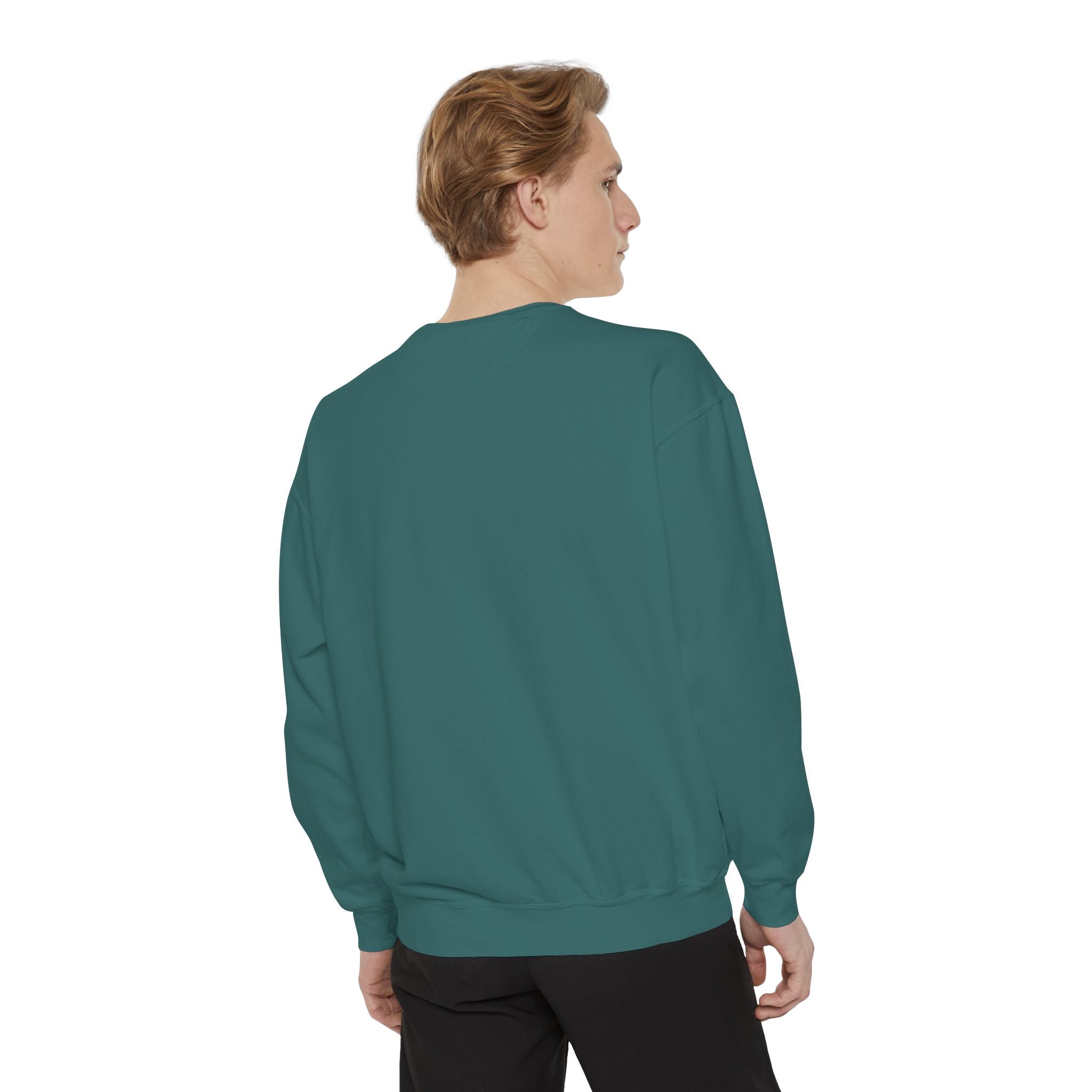 Unisex Candy-Themed Garment-Dyed Sweatshirt - Perfect for Sweet Celebrations!