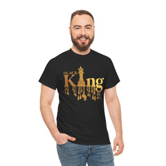 Black King Unisex Heavy Cotton Tee - Empowerment & Pride Shirt