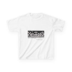 Kids 'Melting' Graphic Tee - Trendy Heavy Cotton T-Shirt for Fun & Play!