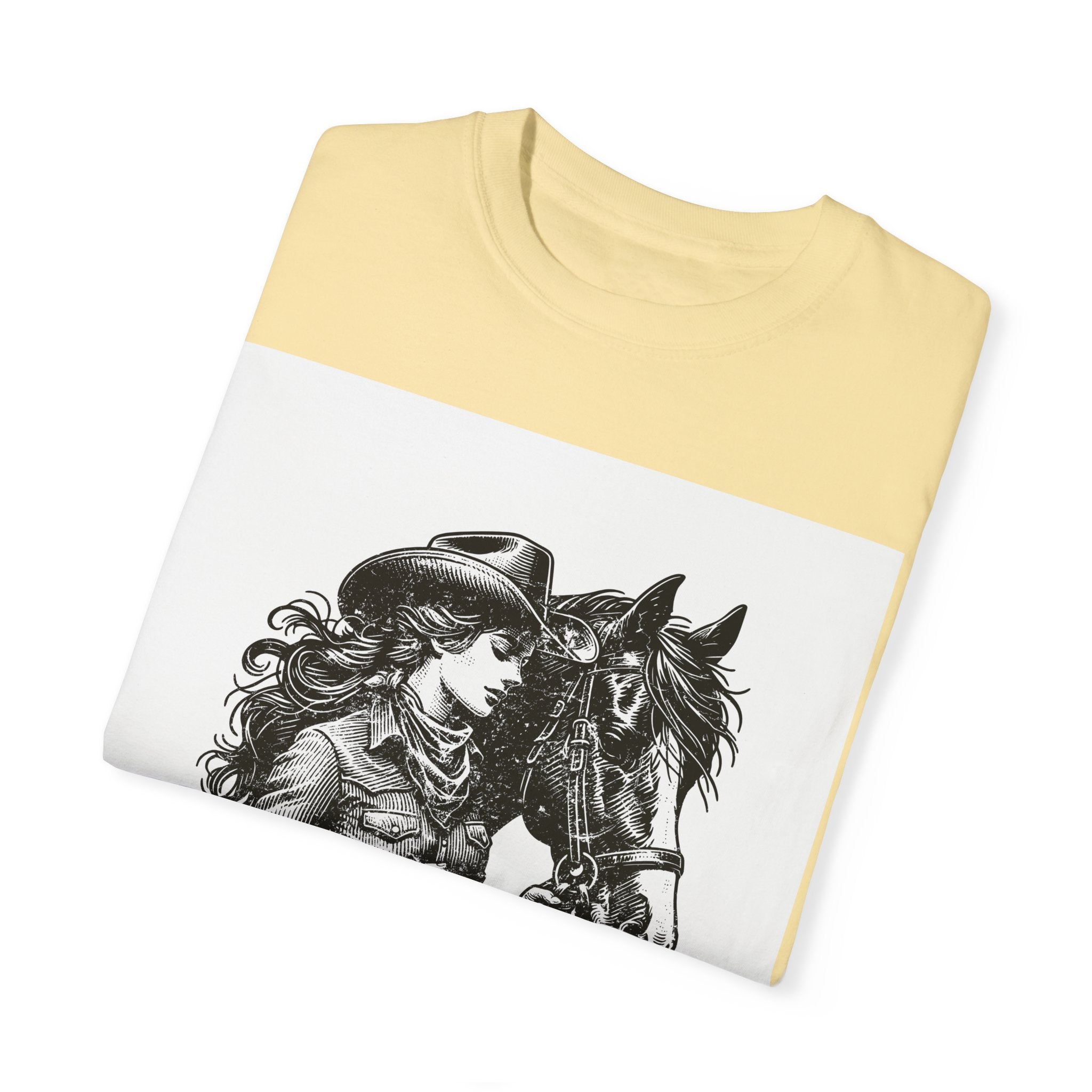 Rodeo Cowgirl Unisex Garment-Dyed T-Shirt - Ride Like A Cowgirl