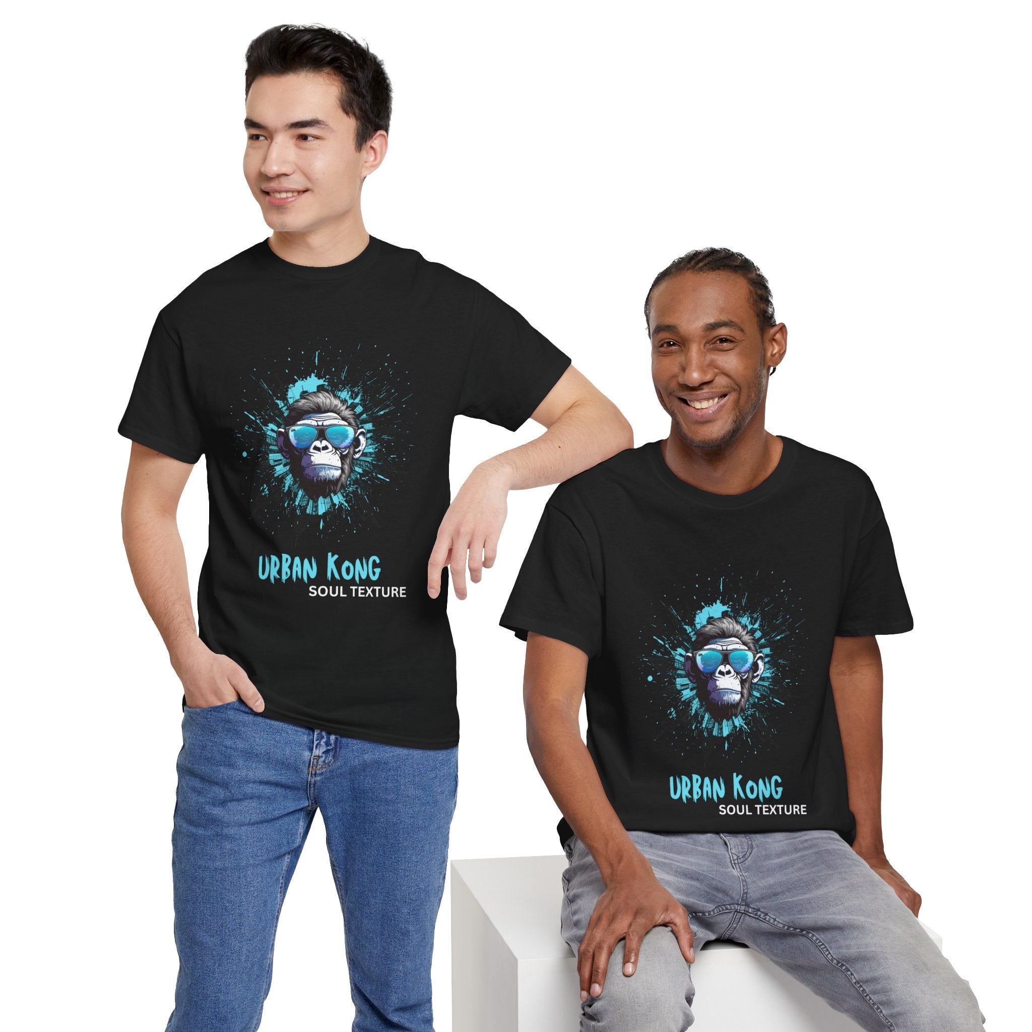 Urban Kong Unisex Heavy Cotton Tee - Cool Gorilla Graphic T-Shirt