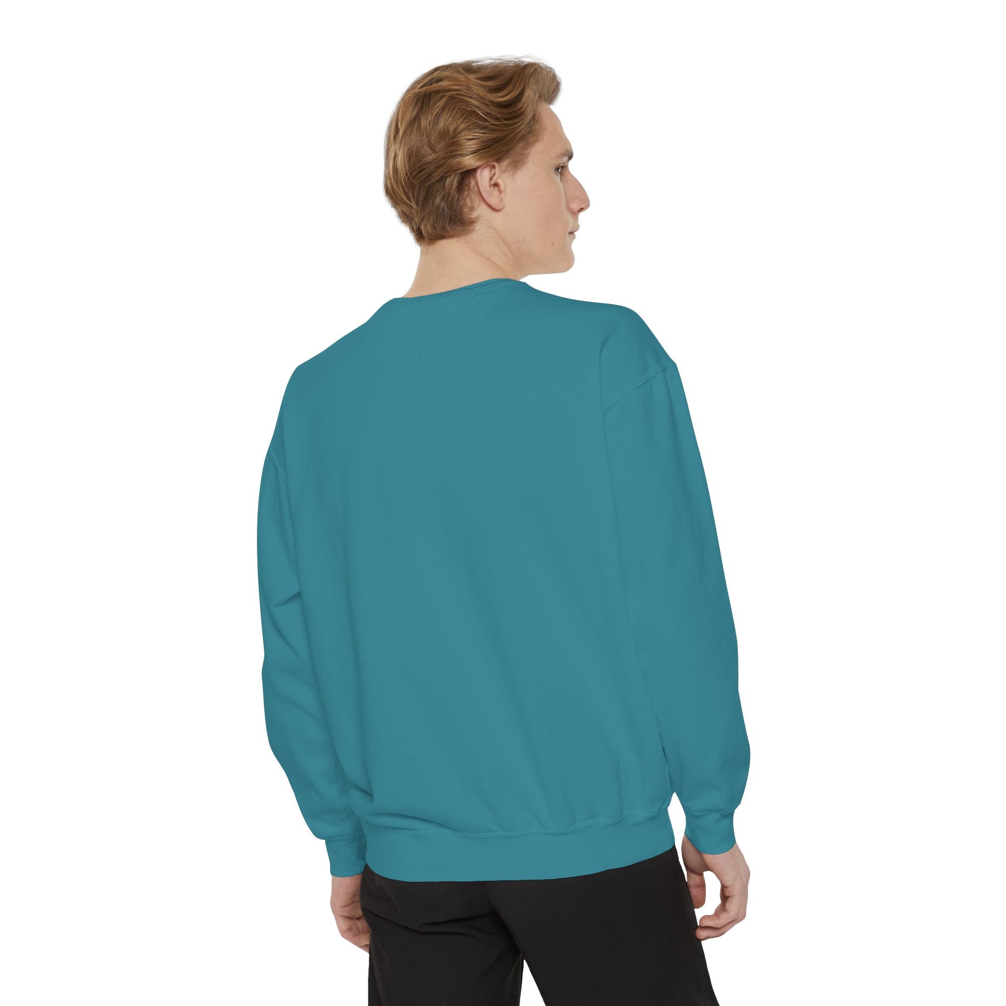 Unisex Candy-Themed Garment-Dyed Sweatshirt - Perfect for Sweet Celebrations!