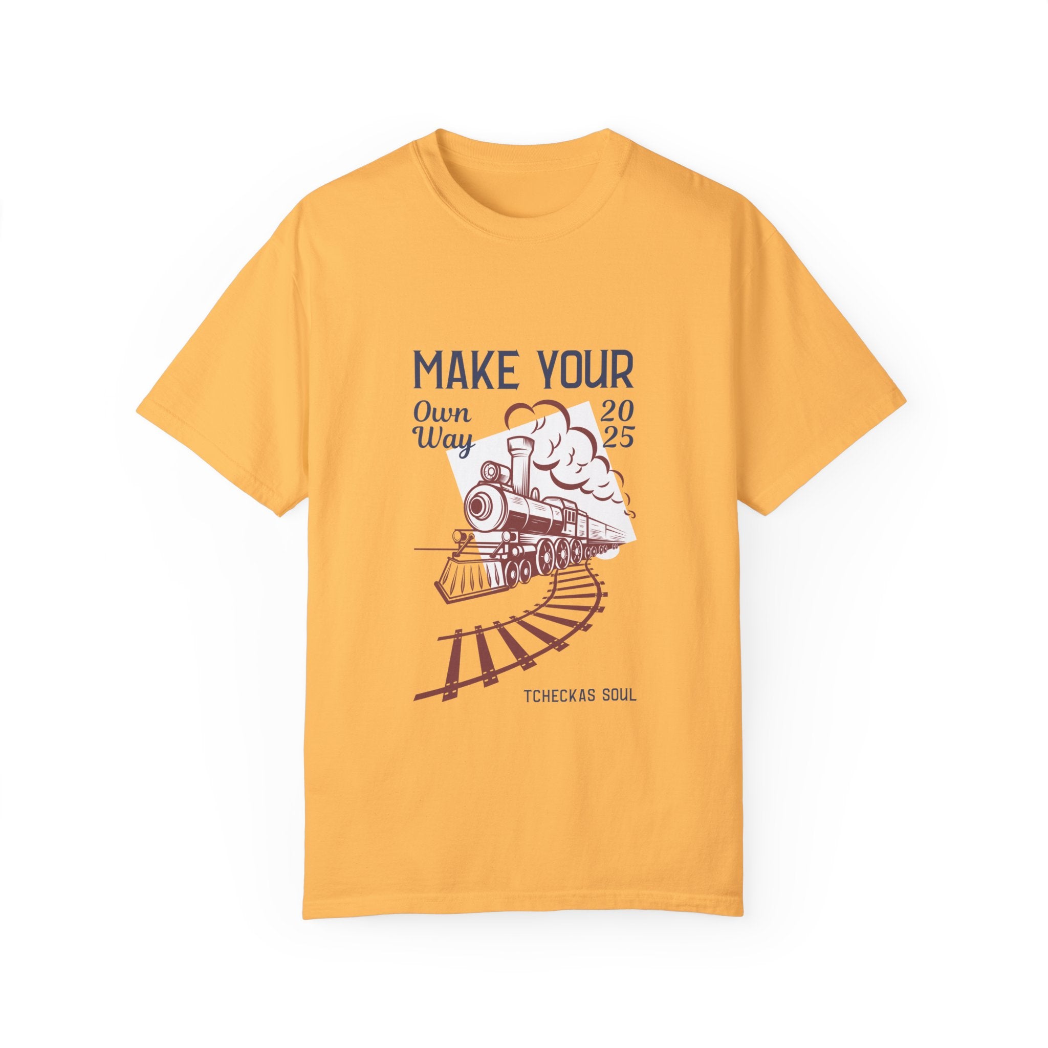 2025 Vintage Train Graphic Unisex T-Shirt - Make Your Own Way