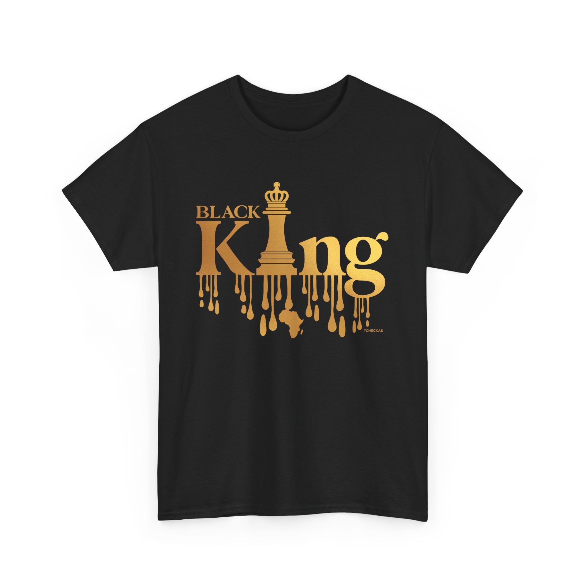 Black King Unisex Heavy Cotton Tee - Empowerment & Pride Shirt