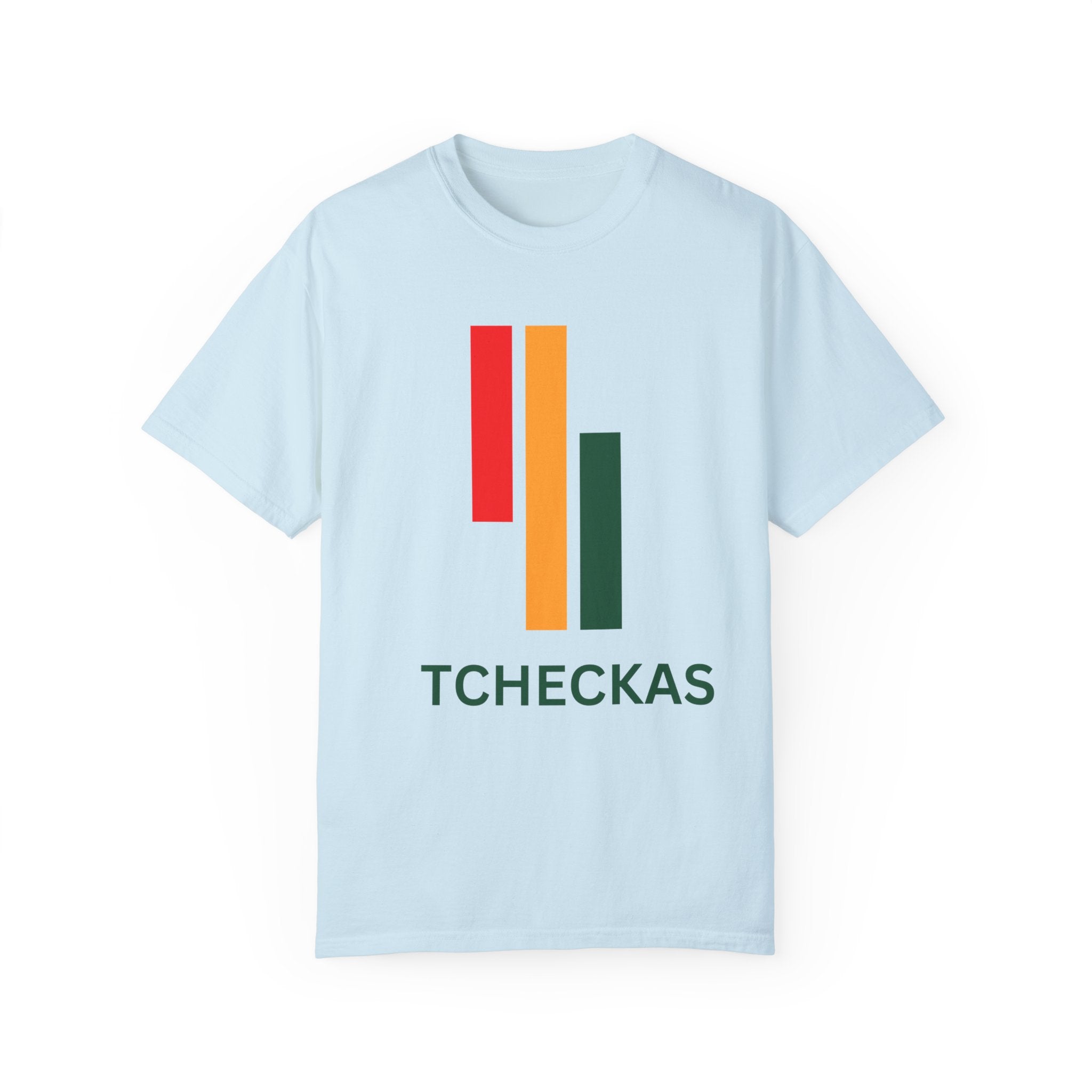 TCHECKAS Unisex Garment-Dyed T-shirt - Vibrant Streetwear for Everyday Style