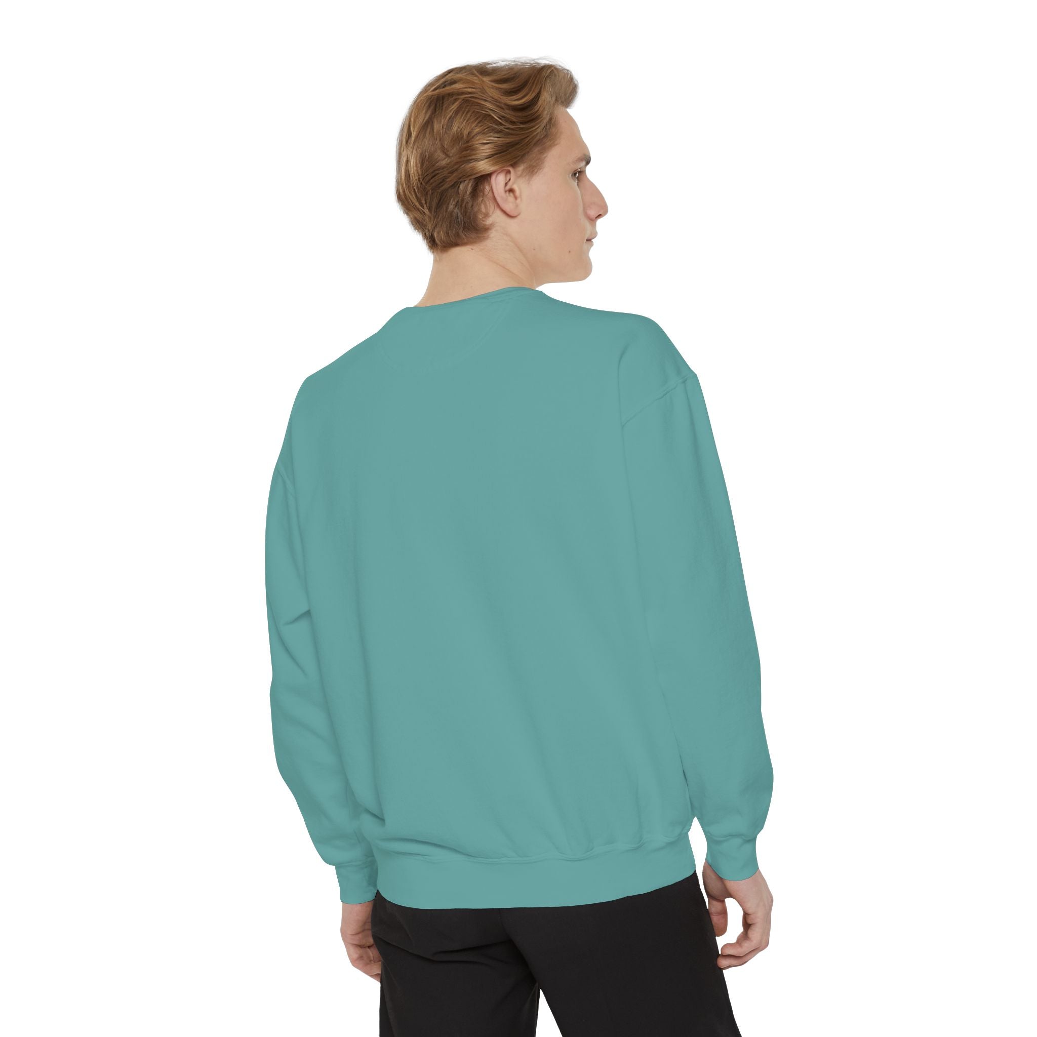 Unisex Candy-Themed Garment-Dyed Sweatshirt - Perfect for Sweet Celebrations!