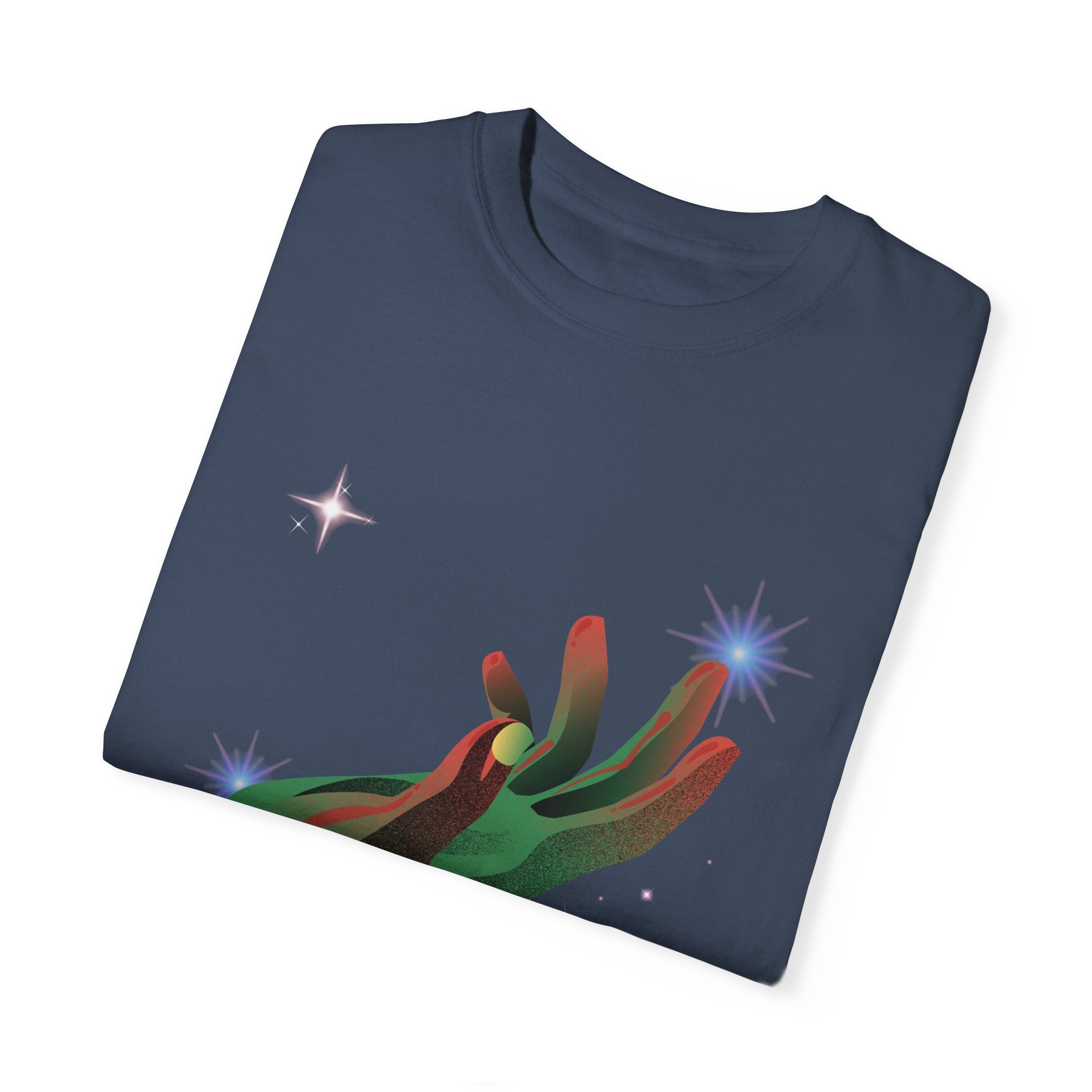Artistic Unisex T-Shirt with Hand Design - Perfect for Casual Wear and Unique Gifts
