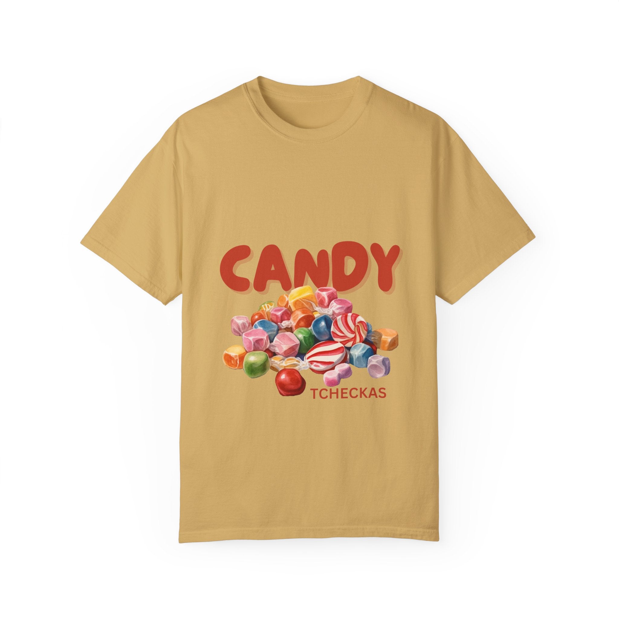 Whimsical Candy Unisex Garment-Dyed T-Shirt
