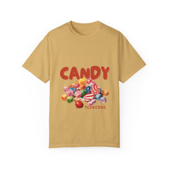 Whimsical Candy Unisex Garment-Dyed T-Shirt